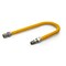 Flextron Gas Line Hose 5/8'' O.D.x30'' Len 3/4" FIPxMIP Fittings Yellow Coated Stainless Steel Flexible FTGC-YC12-30P - alternate 1